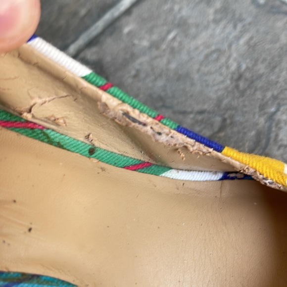 Nine West Striped Wedges - Picture 6 of 8